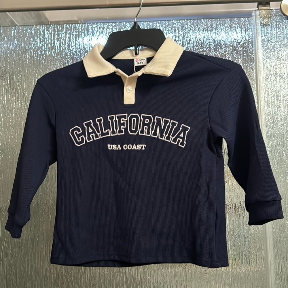 Long sleeve polo shirt